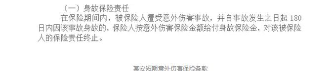 意外險180天身故賠付是什么意思？